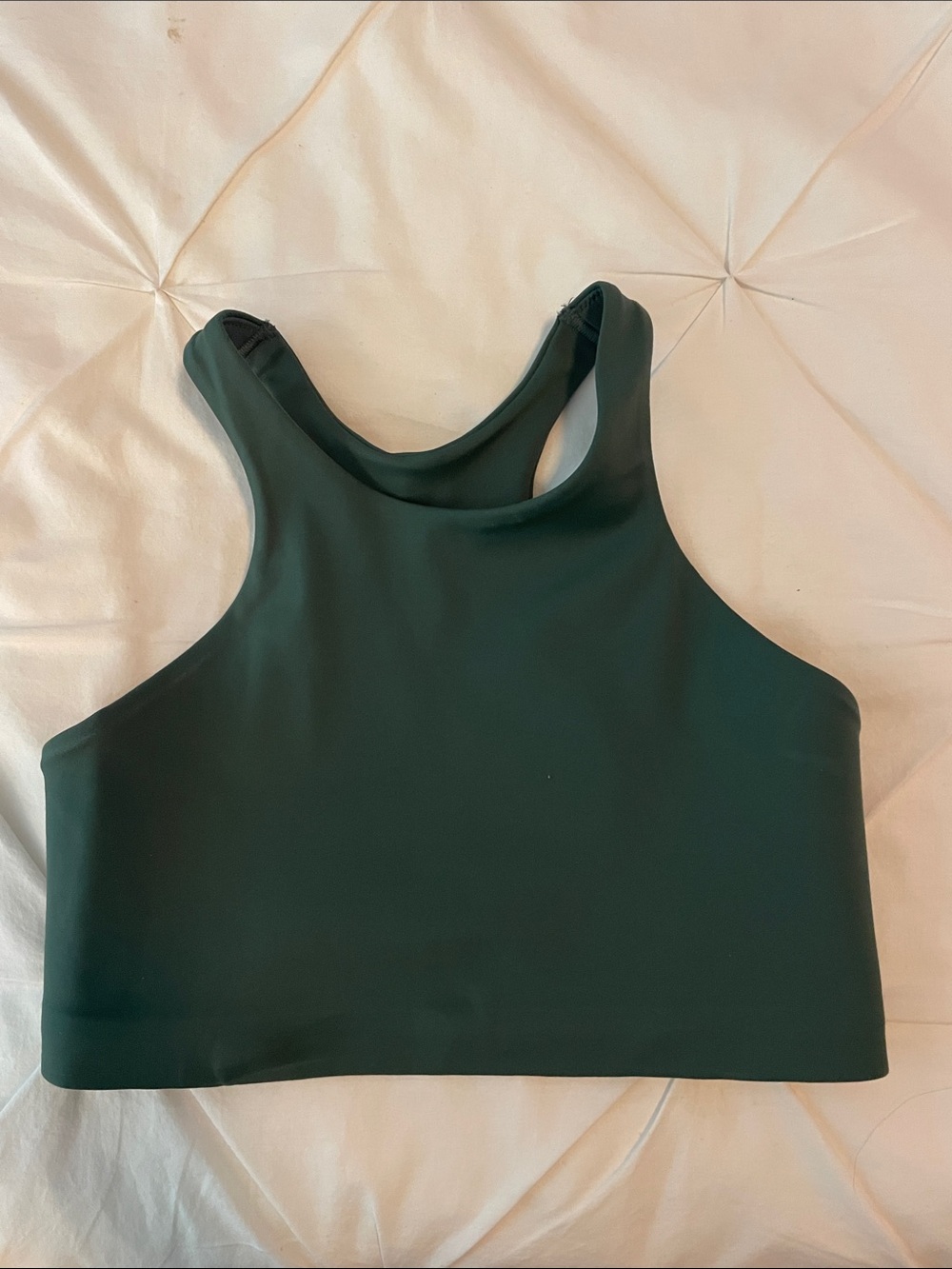 Nike Forest Green High-Neck Crop Top